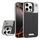 Custodia per telefono MagSafe per PC con supporto in fibra di carbonio senza cornice per iPhone 16 Pro (nero) Custodia per telefono MagSafe per PC con supporto in fibra di carbonio senza cornice per iPhone 16 Pro (nero)