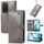 Custodia in pelle con stampa mandala floreale per Huawei Nova 13 Pro (grigio) Custodia in pelle con stampa mandala floreale per Huawei Nova 13 Pro (grigio)