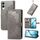 Custodia in pelle con stampa mandala e fiore per Samsung Galaxy S25 Edge 5G (grigio) Custodia in pelle con stampa mandala e fiore per Samsung Galaxy S25 Edge 5G (grigio)