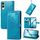Custodia in pelle con stampa mandala floreale per Samsung Galaxy S25 Edge 5G (blu) Custodia in pelle con stampa mandala floreale per Samsung Galaxy S25 Edge 5G (blu)