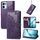 Custodia in pelle goffrata con motivo mandala floreale per OPPO Reno13 (viola) Custodia in pelle goffrata con motivo mandala floreale per OPPO Reno13 (viola)