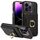 Custodia in pelle per iPhone 16 Pro Max con anello multifunzionale, verticale, con portafoglio e flip cover posteriore (nero) Custodia in pelle per iPhone 16 Pro Max con anello multifunzionale, verticale, con portafoglio e flip cover posteriore (nero)