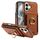 Custodia per iPhone 16 in pelle con chiusura a portafoglio verticale multifunzione ad anello (marrone) Custodia per iPhone 16 in pelle con chiusura a portafoglio verticale multifunzione ad anello (marrone)
