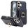 Custodia in pelle per iPhone 16 con anello multifunzione verticale e flip cover posteriore (blu scuro) Custodia in pelle per iPhone 16 con anello multifunzione verticale e flip cover posteriore (blu scuro)