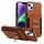 Custodia per iPhone 15 Plus con anello multifunzionale, verticale, con portafoglio e cover posteriore in pelle (marrone) Custodia per iPhone 15 Plus con anello multifunzionale, verticale, con portafoglio e cover posteriore in pelle (marrone)