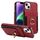 Custodia per iPhone 15 Plus con anello multifunzionale, verticale, con portafoglio e cover posteriore in pelle (rossa) Custodia per iPhone 15 Plus con anello multifunzionale, verticale, con portafoglio e cover posteriore in pelle (rossa)