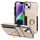 Custodia per iPhone 15 Plus con anello multifunzionale, verticale, con portafoglio e cover posteriore in pelle (beige) Custodia per iPhone 15 Plus con anello multifunzionale, verticale, con portafoglio e cover posteriore in pelle (beige)