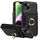 Custodia per iPhone 15 con anello multifunzionale, verticale, con portafoglio e cover posteriore in pelle (nera) Custodia per iPhone 15 con anello multifunzionale, verticale, con portafoglio e cover posteriore in pelle (nera)