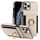 Custodia in pelle per iPhone 11 Pro Max con anello multifunzionale e flip verticale, con retro a portafoglio (beige) Custodia in pelle per iPhone 11 Pro Max con anello multifunzionale e flip verticale, con retro a portafoglio (beige)