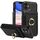 Custodia per iPhone 11 con anello multifunzionale, verticale, con portafoglio e cover posteriore in pelle (nera) Custodia per iPhone 11 con anello multifunzionale, verticale, con portafoglio e cover posteriore in pelle (nera)