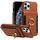 Custodia in pelle per iPhone 11 Pro, con anello multifunzionale, verticale, con chiusura a portafoglio e retro, (marrone) Custodia in pelle per iPhone 11 Pro, con anello multifunzionale, verticale, con chiusura a portafoglio e retro, (marrone)