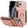 Custodia in pelle per iPhone 11 Pro con anello multifunzionale, verticale, con chiusura a portafoglio e retro, (oro rosa) Custodia in pelle per iPhone 11 Pro con anello multifunzionale, verticale, con chiusura a portafoglio e retro, (oro rosa)