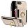Custodia per iPhone X / XS con anello multifunzione verticale, portafoglio, cover posteriore in pelle (beige) Custodia per iPhone X / XS con anello multifunzione verticale, portafoglio, cover posteriore in pelle (beige)