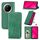 Custodia a libro magnetica in pelle con effetto retrò per Huawei Mate 70 (verde) Custodia a libro magnetica in pelle con effetto retrò per Huawei Mate 70 (verde)