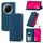 Custodia in pelle con chiusura magnetica e effetto pelle retrò per Huawei Mate 70 (blu) Custodia in pelle con chiusura magnetica e effetto pelle retrò per Huawei Mate 70 (blu)