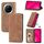 Custodia a libro magnetica in pelle con effetto retrò per Huawei Mate 70 (marrone) Custodia a libro magnetica in pelle con effetto retrò per Huawei Mate 70 (marrone)