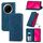 Custodia in pelle con chiusura magnetica e effetto pelle retrò per Huawei Mate 70 Pro (blu) Custodia in pelle con chiusura magnetica e effetto pelle retrò per Huawei Mate 70 Pro (blu)