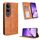 Custodia in pelle con fibbia magnetica e texture retrò per vivo V50 Lite 5G / 4G (marrone) Custodia in pelle con fibbia magnetica e texture retrò per vivo V50 Lite 5G / 4G (marrone)