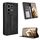 Custodia in pelle con texture retrò e fibbia magnetica per Infinix Note 50 4G / Note 50 Pro 4G (nera) Custodia in pelle con texture retrò e fibbia magnetica per Infinix Note 50 4G / Note 50 Pro 4G (nera)