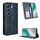 Custodia in pelle con texture retrò e fibbia magnetica per Tecno Camon 40 Pro 4G / 5G (blu)