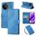 Custodia in pelle con 3 slot per carte di credito e motivo a rose in rilievo per Realme 11 4G Global (blu) Custodia in pelle con 3 slot per carte di credito e motivo a rose in rilievo per Realme 11 4G Global (blu)