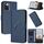 Custodia in pelle con fibbia a triangolo per ZTE Blade A72 5G (blu reale)