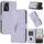 Custodia in pelle con fibbia a triangolo per ZTE Blade A72s (viola chiaro) Custodia in pelle con fibbia a triangolo per ZTE Blade A72s (viola chiaro)