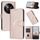 Custodia in pelle con fibbia a forma di triangolo per ZTE Blade A75 5G / Nubia Focus (oro rosa) Custodia in pelle con fibbia a forma di triangolo per ZTE Blade A75 5G / Nubia Focus (oro rosa)