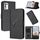 Custodia in pelle con fibbia a motivo triangolare per ZTE Libero 5G III (nera) Custodia in pelle con fibbia a motivo triangolare per ZTE Libero 5G III (nera)
