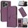 Custodia in pelle con fibbia e motivo triangolare per ZTE Blade V70 (viola scuro) Custodia in pelle con fibbia e motivo triangolare per ZTE Blade V70 (viola scuro)