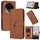 Custodia in pelle con fibbia a motivo triangolare per ZTE nubia Z50S Pro (marrone) Custodia in pelle con fibbia a motivo triangolare per ZTE nubia Z50S Pro (marrone)
