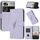 Custodia in pelle con fibbia a motivo triangolare per ZTE nubia Z60 Ultra (viola chiaro) Custodia in pelle con fibbia a motivo triangolare per ZTE nubia Z60 Ultra (viola chiaro)
