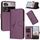 Custodia in pelle con fibbia a forma di triangolo per ZTE Nubia Z60 Ultra (viola scuro) Custodia in pelle con fibbia a forma di triangolo per ZTE Nubia Z60 Ultra (viola scuro)