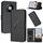 Custodia in pelle con fibbia a motivo triangolare per ZTE Voyage 41 5G (nera) Custodia in pelle con fibbia a motivo triangolare per ZTE Voyage 41 5G (nera)