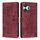 Custodia per telefono in pelle smerigliata retrò con motivo mandala in rilievo per Redmi 13 4G / 5G (rosso) Custodia per telefono in pelle smerigliata retrò con motivo mandala in rilievo per Redmi 13 4G / 5G (rosso)
