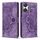Custodia per telefono in pelle smerigliata retrò con motivo mandala in rilievo per Redmi 13 4G / 5G (viola) Custodia per telefono in pelle smerigliata retrò con motivo mandala in rilievo per Redmi 13 4G / 5G (viola)