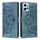 Custodia per telefono in pelle smerigliata retrò con motivo mandala in rilievo per Redmi Note 12 4G (blu) Custodia per telefono in pelle smerigliata retrò con motivo mandala in rilievo per Redmi Note 12 4G (blu)