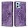Custodia per telefono in pelle smerigliata retrò con motivo mandala in rilievo per Redmi Note 12 4G (viola) Custodia per telefono in pelle smerigliata retrò con motivo mandala in rilievo per Redmi Note 12 4G (viola)