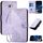 Custodia a libro in pelle con motivo a farfalla in rilievo per Kyocera Basio 4 / Kantan Sumaho 2 A001KC con cordino (viola chiaro) Custodia a libro in pelle con motivo a farfalla in rilievo per Kyocera Basio 4 / Kantan Sumaho 2 A001KC con cordino (viola chiaro)
