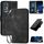 Custodia a libro in pelle con motivo a farfalla in rilievo per TCL 30 5G / 30+ con cordino (nero) Custodia a libro in pelle con motivo a farfalla in rilievo per TCL 30 5G / 30+ con cordino (nero)
