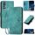 Custodia a libro in pelle con motivo a farfalla in rilievo per TCL 30 5G / 30+ con cordino (azzurro chiaro) Custodia a libro in pelle con motivo a farfalla in rilievo per TCL 30 5G / 30+ con cordino (azzurro chiaro)