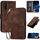 Custodia a libro in pelle con motivo a farfalla in rilievo per TCL 30 XE 5G con cordino (caffè) Custodia a libro in pelle con motivo a farfalla in rilievo per TCL 30 XE 5G con cordino (caffè)