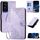 Custodia in pelle con motivo a farfalla in rilievo per TCL 50 5G / 50 XE / 50 XE NXTpaper Grid con cordino (viola chiaro) Custodia in pelle con motivo a farfalla in rilievo per TCL 50 5G / 50 XE / 50 XE NXTpaper Grid con cordino (viola chiaro)