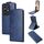 Custodia in pelle con chiusura magnetica verticale per Infinix Note 50 4G / Note 50 Pro 4G (blu) Custodia in pelle con chiusura magnetica verticale per Infinix Note 50 4G / Note 50 Pro 4G (blu)