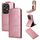 Custodia in pelle con chiusura magnetica verticale per Infinix Note 50 4G / Note 50 Pro 4G (oro rosa) Custodia in pelle con chiusura magnetica verticale per Infinix Note 50 4G / Note 50 Pro 4G (oro rosa)
