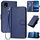 Custodia per telefono in pelle con fibbia in fibra di carbonio e cordino per Kyocera Kantan Sumaho3 A205KC YX0070 (blu reale) Custodia per telefono in pelle con fibbia in fibra di carbonio e cordino per Kyocera Kantan Sumaho3 A205KC YX0070 (blu reale)