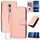 Custodia per telefono in pelle con fibbia in fibra di carbonio per Kyocera Urbano V04 KYV45 YX0070 con cordino (rosa) Custodia per telefono in pelle con fibbia in fibra di carbonio per Kyocera Urbano V04 KYV45 YX0070 con cordino (rosa)