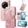 Custodia in pelle goffrata con motivo a farfalla e fiori per Xiaomi 15 Ultra (oro rosa) Custodia in pelle goffrata con motivo a farfalla e fiori per Xiaomi 15 Ultra (oro rosa)