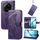 Custodia in pelle goffrata con motivo a farfalla e fiori per Xiaomi 15 Ultra (viola) Custodia in pelle goffrata con motivo a farfalla e fiori per Xiaomi 15 Ultra (viola)