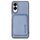 Custodia per iPhone 16e con supporto Magsafe in pelle e fibra di carbonio (blu) Custodia per iPhone 16e con supporto Magsafe in pelle e fibra di carbonio (blu)